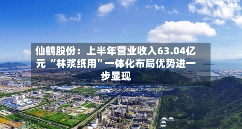 仙鹤股份：上半年营业收入63.04亿元 “林浆纸用”一体化布局优势进一步显现-第3张图片