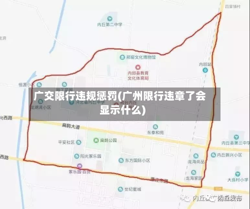 广交限行违规惩罚(广州限行违章了会显示什么)-第2张图片