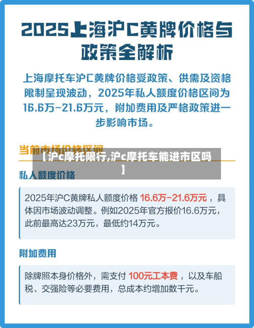 【沪c摩托限行,沪c摩托车能进市区吗】