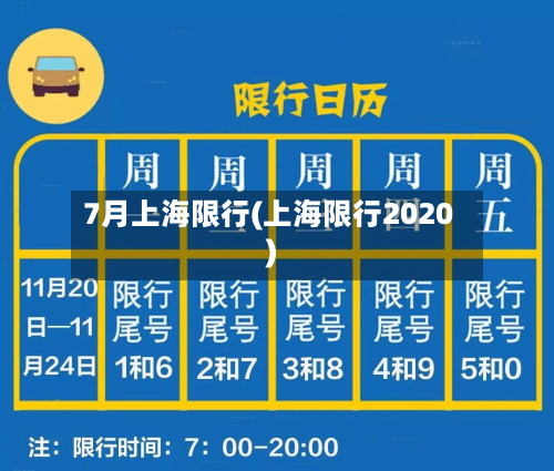 7月上海限行(上海限行2020)-第2张图片