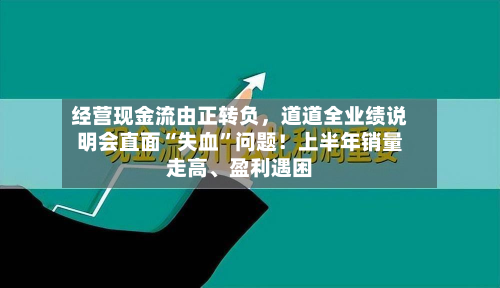 经营现金流由正转负，道道全业绩说明会直面“失血	”问题！上半年销量走高、盈利遇困-第2张图片