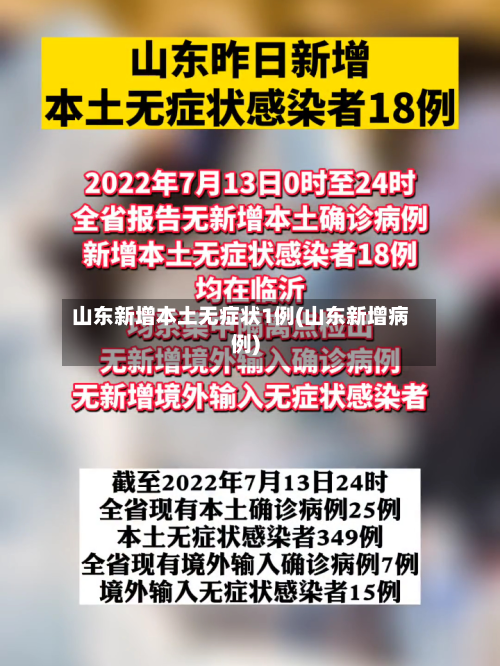 山东新增本土无症状1例(山东新增病例)