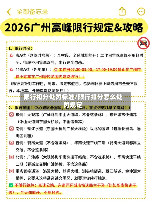 限行扣分处罚标准/限行扣分怎么处罚规定-第3张图片