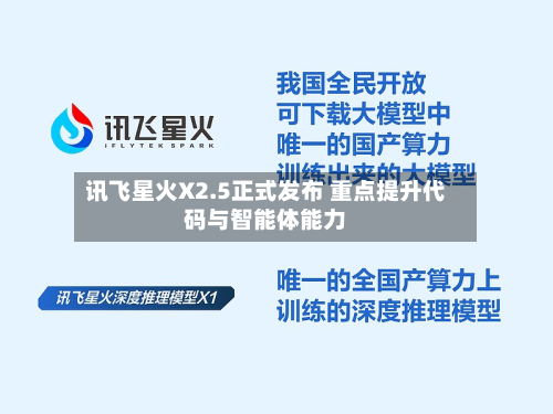 讯飞星火X2.5正式发布 重点提升代码与智能体能力-第2张图片