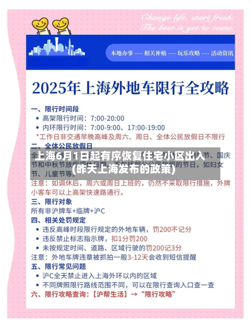 上海6月1日起有序恢复住宅小区出入(昨天上海发布的政策)