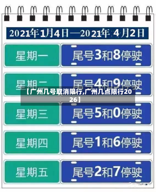 【广州几号取消限行,广州几点限行2026】