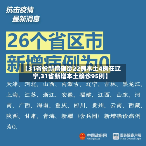 【31省份新增确诊22例本土4例在辽宁,31省新增本土确诊95例】