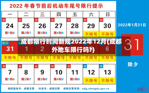 成都限行时间新规2022年12月(成都外地车限行吗?)