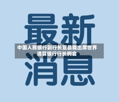 中国人民银行副行长宣昌能出席世界清算银行行长例会