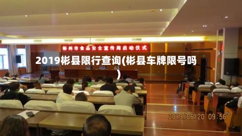 2019彬县限行查询(彬县车牌限号吗)