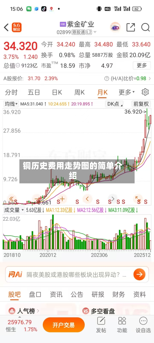 铜历史费用走势图的简单介绍