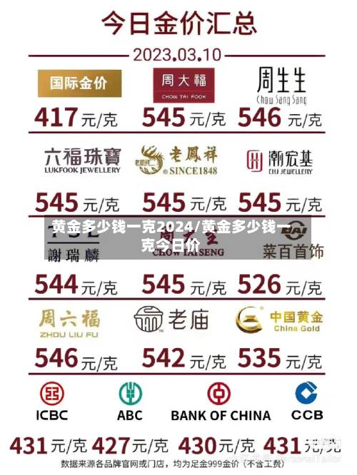 黄金多少钱一克2024/黄金多少钱一克今日价-第3张图片