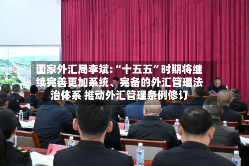 国家外汇局李斌:“十五五”时期将继续完善更加系统、完备的外汇管理法治体系 推动外汇管理条例修订-第2张图片