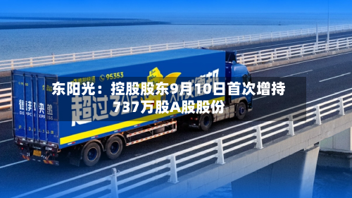 东阳光：控股股东9月10日首次增持737万股A股股份