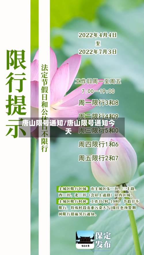 唐山限号通知/唐山限号通知今天-第2张图片