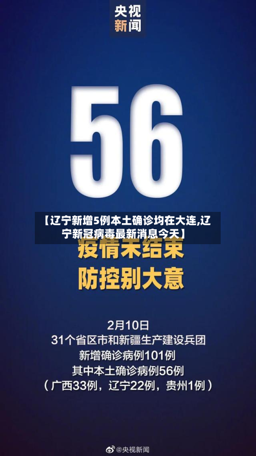 【辽宁新增5例本土确诊均在大连,辽宁新冠病毒最新消息今天】