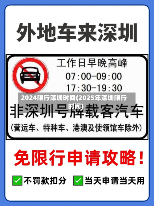 2024限行深圳时间(2025年深圳限行时间)