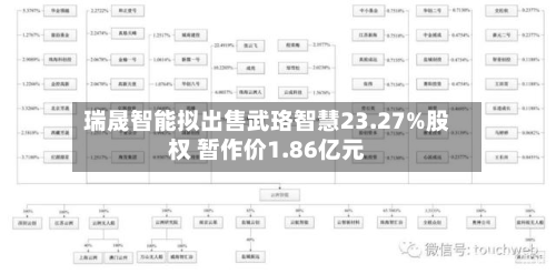 瑞晟智能拟出售武珞智慧23.27%股权 暂作价1.86亿元-第3张图片