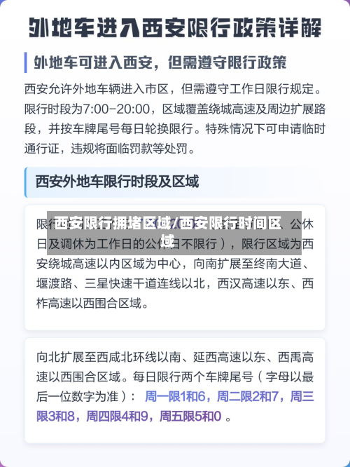 西安限行拥堵区域/西安限行时间区域-第3张图片