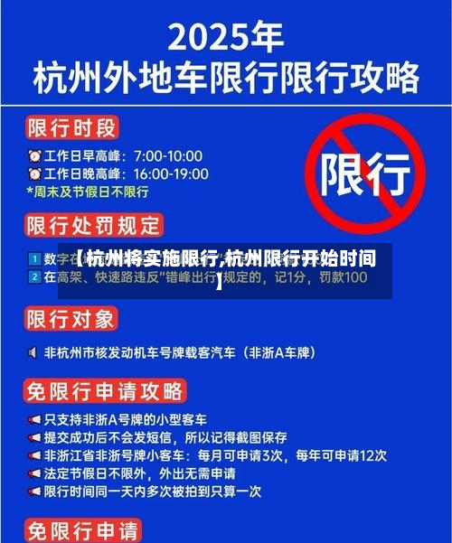 【杭州将实施限行,杭州限行开始时间】