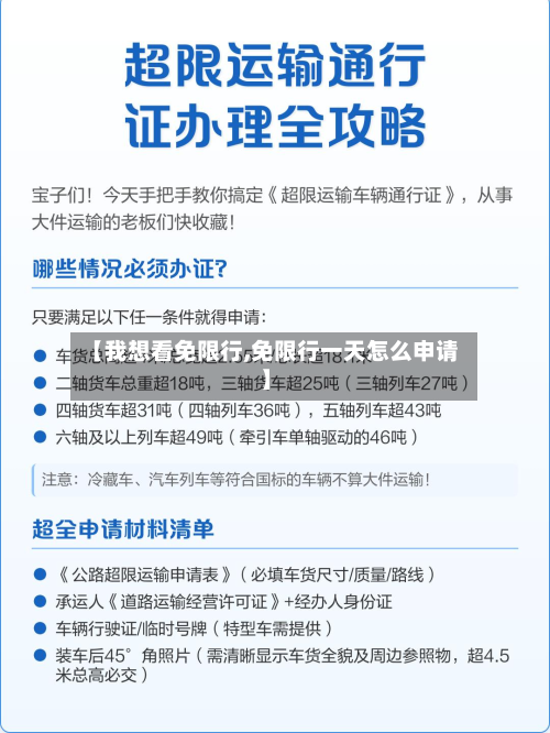 【我想看免限行,免限行一天怎么申请】