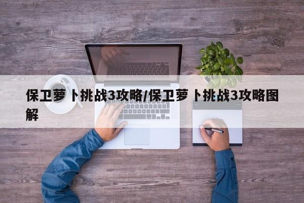 保卫萝卜挑战3攻略/保卫萝卜挑战3攻略图解